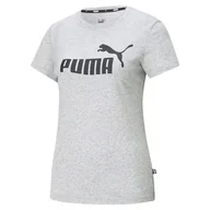 Koszulki i topy damskie - Szary T-shirt damski Puma No1 Logo QT, Rozmiar M - miniaturka - grafika 1