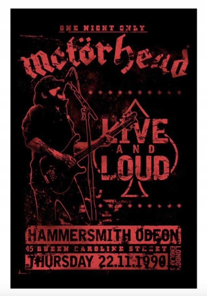 PODKŁADKA POD MYSZ Nadruk 22x18 cm MOTORHEAD - LIVE AND LOUD Metal Prezent