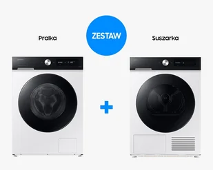 Samsung Zestaw Pralka Bespoke AI 11kg WW11DB7B94GEU4 + Suszarka Bespoke AI 9kg DV90DB7845GEU4 - Zestawy AGD - miniaturka - grafika 1