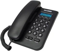Telefony stacjonarne - Telefon przewodowy MAXCOM KXT 100 Czarny KXT 100 Czarny - miniaturka - grafika 1