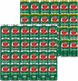 MIX Guaraná Antarctica i Guaraná Antarctica ZERO CUKRU 40 SZT. + 8 SZT. GRATIS - Soki i napoje niegazowane - miniaturka - grafika 1