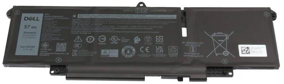 Dell 3-cel3-cell 57Wh li-ion 66DWX