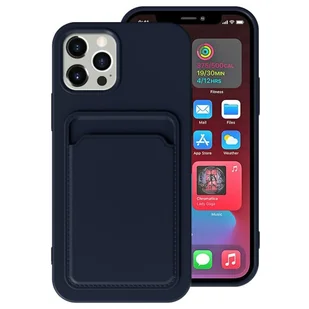 König Design Etui kompatybilne z Apple iPhone 12 Plastikowe, miękkie etui na telefon komórkowy - Niebieskie etui na telefon komórkowy - Etui i futerały do telefonów - miniaturka - grafika 1