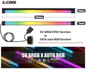 Wentylatory komputerowe - 1stCOOL AURA EVO ARGB LED, SATA, 28cm, černá STRIP2-AURA-EVO - miniaturka - grafika 1