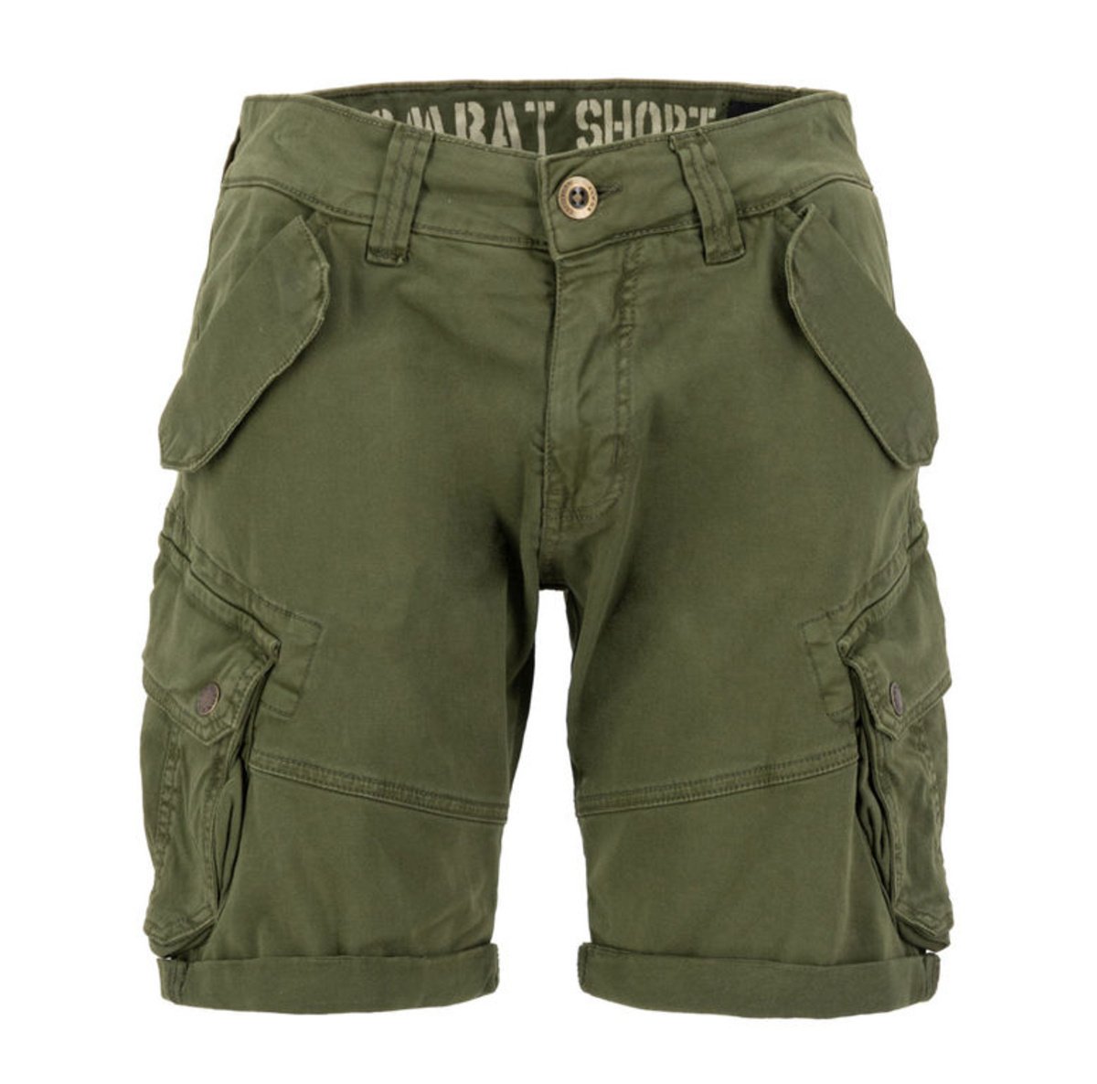spodnie bojówki krótkie ALPHA INDUSTRIES - COMBAT SHORT DARK OLIVE-30