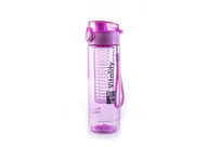 Shakery i bidony sportowe - G21 Bidon na smoothie wodę Bpa Free Fioletowy 0,6L - miniaturka - grafika 1