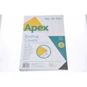 Okładki do laminatorów i bindownic - Fellowes Okładka do bindowania A4 skóra Apex Delta czarna - miniaturka - grafika 1