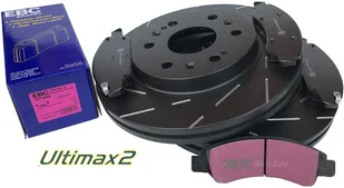 Przednie klocki Ultimax2 + NACINANE tarcze hamulcowe 330mm EBC seria USR Cadillac Escalade AWD 2009-2020 - Tarcze hamulcowe - miniaturka - grafika 12