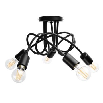 Sufitowa Lampa Wisząca Plafon Loft Edison 5 x E27