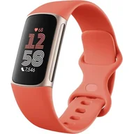 Smartband - Fitbit Charge 6 Pomarańczowy - miniaturka - grafika 1