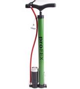 Akcesoria rowerowe - PROFEX Pompka rowerowa stojąca, 38 x 480 mm, zielony - miniaturka - grafika 1