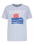 Koszulki i topy damskie - Sublevel Koszulka w kolorze błękitnym - miniaturka - grafika 1