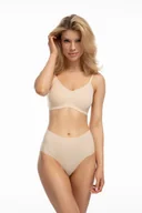 Biustonosze - Biustonosz Infinity Soft Bra Beżowy - miniaturka - grafika 1