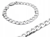 Bransolety męskie - Bransoletka Srebrna Pancerka Męska Damska Pr. 925 - miniaturka - grafika 1