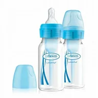 Butelki dla niemowląt - Dr Brown''s Butelka Options+ wąska 120ml 2szt nieb - miniaturka - grafika 1