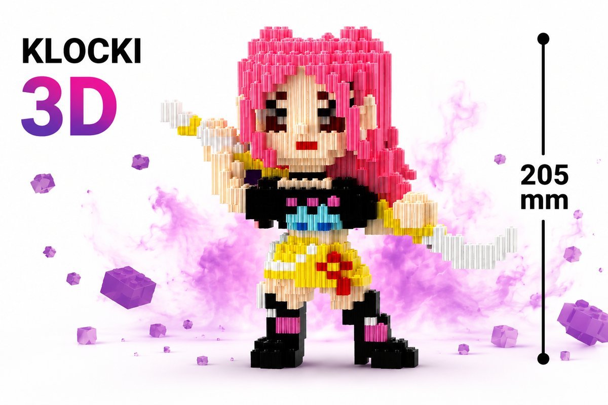 KLOCKI 3D FIGURKA WOJOWNICZKA FANTASY – MODEL KOLEKCJONERSKI DO SKŁADANIA SUPER PREZENT