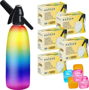 Saturator Art Quick Soda + 50 naboi CO2 Wielokolorowy - Saturatory - miniaturka - grafika 1
