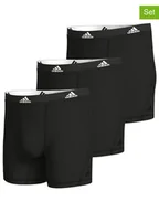 Majtki męskie - adidas Bokserki (3 pary) w kolorze czarnym - miniaturka - grafika 1