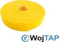 Maskownice do kabli - Wojtap Taśma rzepowa szr. 20mm, 5 metrów - ŻÓŁTY - miniaturka - grafika 1