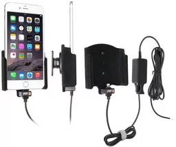 Uchwyt do Apple iPhone 8 Plus z wbudowaną ładowarką samochodową do instalacji na stałe - Uchwyty samochodowe do telefonów - miniaturka - grafika 1