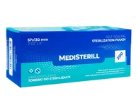 Akcesoria medyczne - Torebki do sterylizacji narzędzi w autoklawie 57 x 130 mm samoprzylepne MEDISTERILL CLAVIER 200 szt - miniaturka - grafika 1