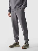 Spodnie męskie - Spodnie dresowe joggery męskie 4F 4FWMM00TTROM0943-25S Szary - miniaturka - grafika 1