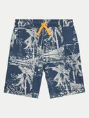 Spodenki damskie - Guess Szorty sportowe L4GD05 KA6R3 Granatowy Relaxed Fit - miniaturka - grafika 1