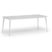 Stoły i stoliki do biura - Stół konferencyjny PRIMO OMEGA, 2000 x 900 mm, podstawa biała, biały - miniaturka - grafika 1