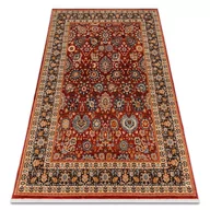 Dywany - Dywan KESHAN Frędzle, Ornament, ramka orientalny 7573/53577 bordo / granat, 200x290 cm - miniaturka - grafika 1