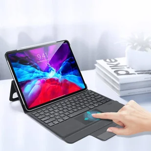 Dux Ducis Touchpad Keyboard Case etui na tablet bezprzewodowa klawiatura Bluetooth iPad Pro 12.9'' 2018 / 2020 / 2021 czarny - Etui i futerały do telefonów - miniaturka - grafika 7