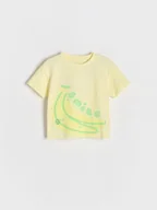 Bluzki dla niemowląt - Reserved - T-shirt z nadrukiem - jasnożółty - miniaturka - grafika 1