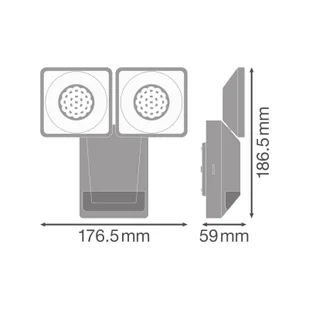 OSRAM Reflektor zewnętrzny LED z czujnikiem ENDURA PRO, szary, IP55 PRO, aluminiowy / szary / cynkowy, tworzywo sztuczne - Lampy ogrodowe - miniaturka - grafika 1