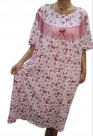 Bielizna nocna - KOSZULA NOCNA BAWEŁNA 100% MOTYLKI prezent krótki rękaw 50 52 6XL 7XL - miniaturka - grafika 1