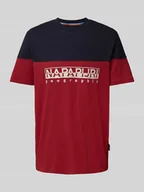 Koszulki męskie - T-shirt z wyhaftowanym logo model ‘SATURNIA’ - miniaturka - grafika 1