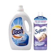 Środki do prania - Żel do prania uniwersalny DASH + Płyn do płukania SOFTLAN Traumfrisch 40 prań - miniaturka - grafika 1