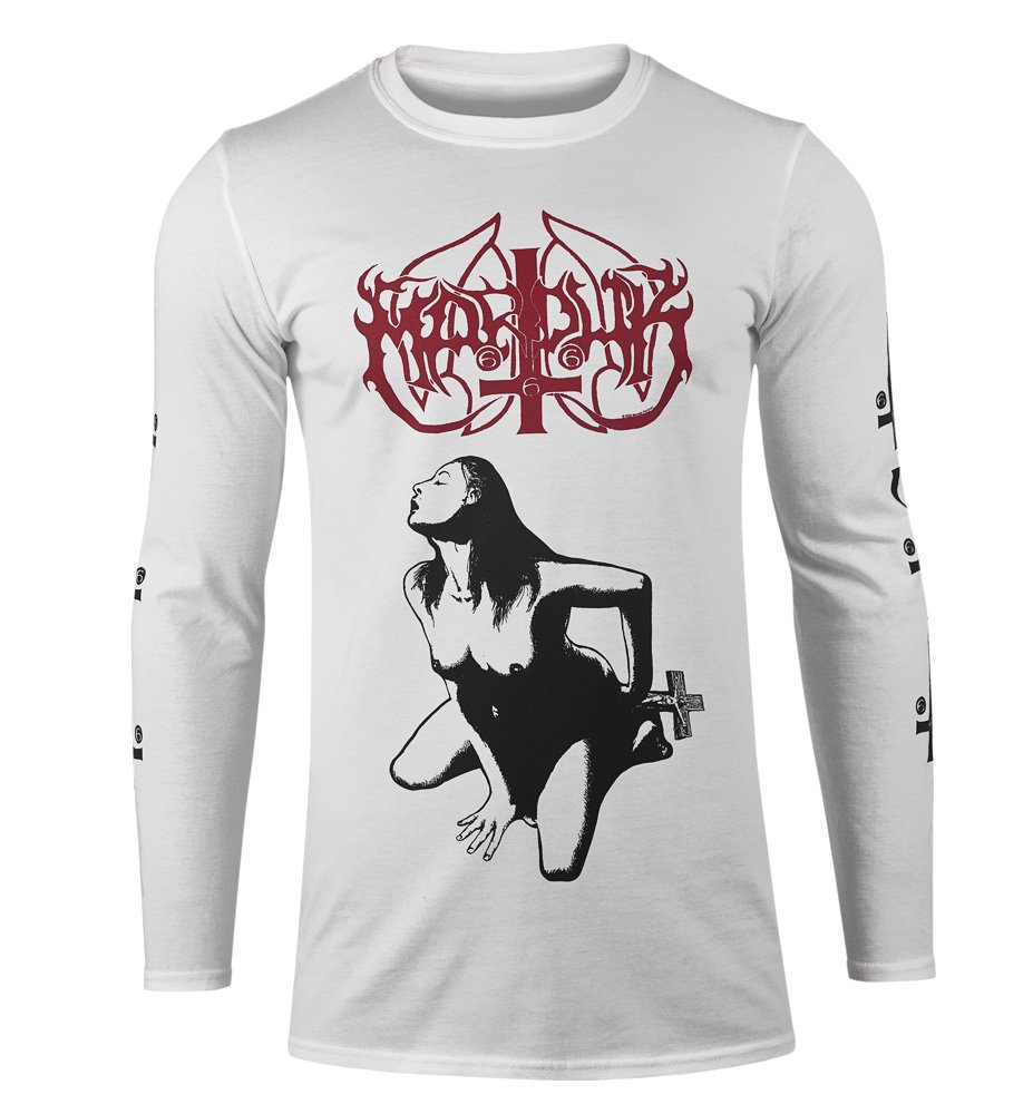 longsleeve MARDUK - FUCK ME JESUS (WHITE)-M