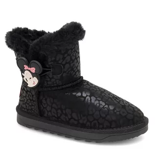 Buty dla dziewczynek - Śniegowce Mickey&Friends AW23-6DSTC-B Czarny - grafika 1