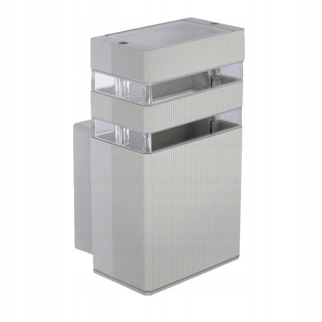 Lampa elewacyjna zewnętrzna kinkiet ogrodowy 1xGU10 aluminium IP54 Szara