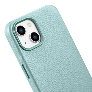 iCarer Litchi Premium Leather Case skórzane etui iPhone 14 magnetyczne z MagSafe zielony (WMI14220709-GN) - Etui i futerały do telefonów - miniaturka - grafika 9