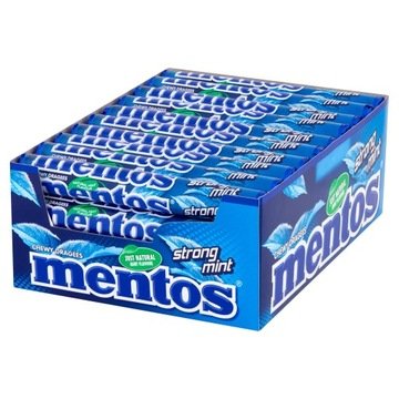 Cukierki do żucia o smaku silnej mięty Mentos 40 s