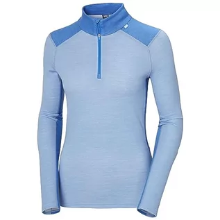 Koszulki i topy damskie - Helly Hansen Damska koszulka sportowa W LIFA Merino Midw z zamkiem 1/2 Ls - grafika 1