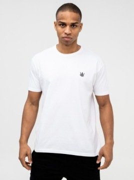 T-shirt Męski 100% Bawełna Koszulka Klasyczna Jigga Mini Korona Biała L