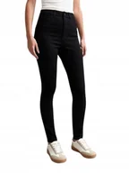 Spodnie damskie - NOISY MAY CZARNE JEANSY RURKI WYSOKI STAN ZAMKI BAWEŁNA 28/32 XQA - miniaturka - grafika 1