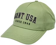 Czapki damskie - GANT Męska czapka bejsbolowa D2 USA Cap, Eucalyptus Green, S-M - miniaturka - grafika 1