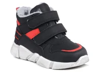 Moda i Uroda OUTLET - Buty zimowe dziecięce chłopięce ocieplane na rzepy Wojtyłko 24127-22 - miniaturka - grafika 1