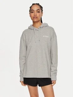 adidas Bluza Terrex Logo IB6567 Szary Regular Fit - Bluzy damskie - miniaturka - grafika 1