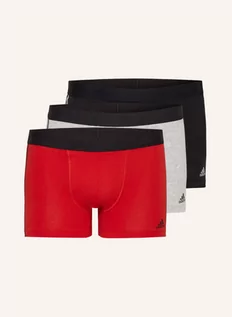 Majtki damskie - Adidas Bokserki Active Flex Cotton 3-Stripes, 3 Szt. rot - grafika 1