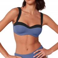 Stroje kąpielowe - Góra Bikini Triumph Summer Glow DP 42D 90D Niebieska Usztywniana - miniaturka - grafika 1