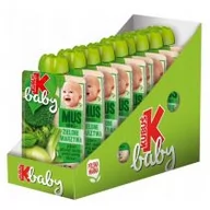 Desery dla dzieci - Kubuś Baby Mus po 5 miesiącu jabłko-zielony groszek-koper włoski-brokuł zgrzewka 9 x 100 g - miniaturka - grafika 1