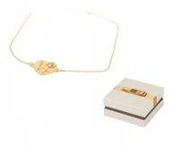 Bransoletki - Złota Bransoletka Serce z Różą i Love BZ143 - miniaturka - grafika 1